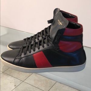 Saint Laurent Court Classic High Top Sneakers